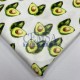 Printed Kashkorse Fabric | 94% Cot 6% Ea | Avocado Cemsa Textile