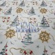 Printed Kashkorse Fabric | 94% Cot 6% Ea | Boat Cemsa Textile