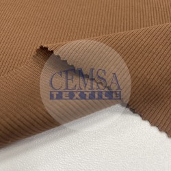 Rib Fabric | 92% Cot 8% Ea | Brown