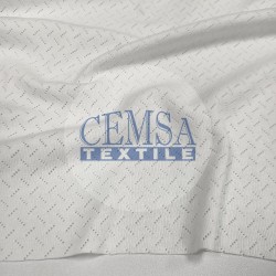 Transfer Rib Fabric| 100% Cotton | White Diagonal Line