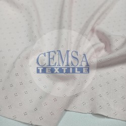Pointelle Rib / Transfer Rib Fabric 100% Cotton | Pink Crystal Pointelle Rib / Transfer Rib Fabric 100% Cotton | Pink Crystal