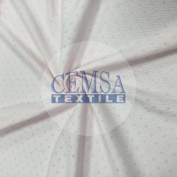 Pointelle Rib / Transfer Rib Fabric 100% Cotton | Pink Crystal