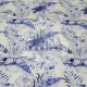 Sateen S_233059 Printed Sateen Fabric | 100% Cotton| Blue Flower 233059