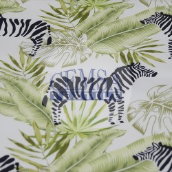 Printed Sateen Fabric | 100% Cotton| Zebra 233061