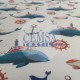 Printed Single Jersey | 95% Cot 5% Ea | Whale Cemsa Textile