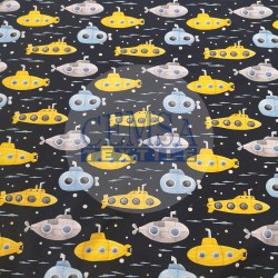 Printed Single Jersey | 95% Cot 5% Ea | Submarine