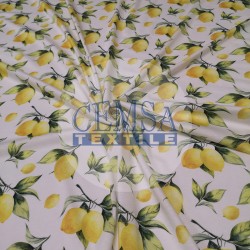 Printed Single Jersey | 100% Cotton | Lemon Printed Single Jersey | 100% Cotton | Lemon