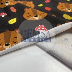 Printed Single Jersey | 95% Cot 5% Ea | Beaver