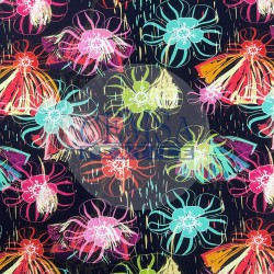 Printed Single Jersey | 95% Cot 5% Ea | Primrose