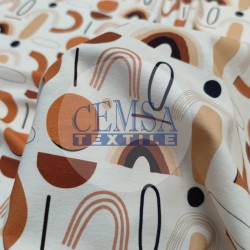 Printed Single Jersey | 95% Cot 5% Ea | Rainbow