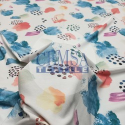 Printed Single Jersey | 95% Cotton 5% Elastan | Watercolor
