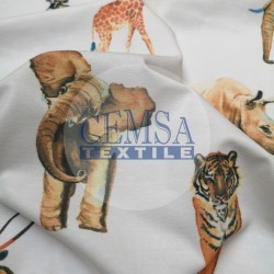 Printed Single Jersey | 100% Cotton | The Wild Nature Printed Single Jersey | 100% Cotton | The Wild Nature