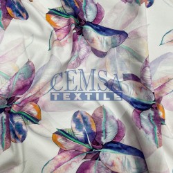 Printed Single Jersey | 95% Cot 5% Ea | Watercolor Flower