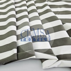 Yarn Dyed Stripe Single Jersey 92% Cot 8% Ea | Haki & Ecru Yarn Dyed Stripe Single Jersey 92% Cot 8% Ea | Haki & Ecru