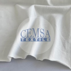 Single Jersey 45% Cot 45% Modal 10% Elastan | Carbon Brushed Extra Silicon | 210 gsm | Ecru