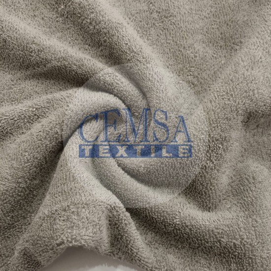 Towel Fabric 100% Cotton | Grey Cemsa Textile
