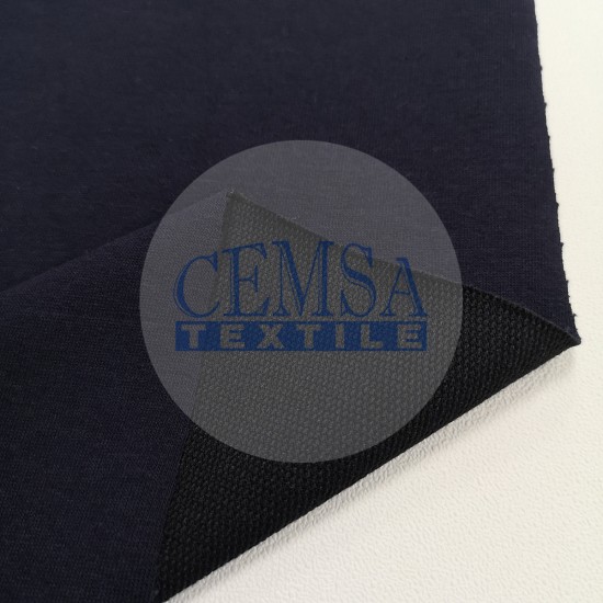 Two Yarn Fleece 72% Cot 23% Pes 5% Ea | Navy Cemsa Textile