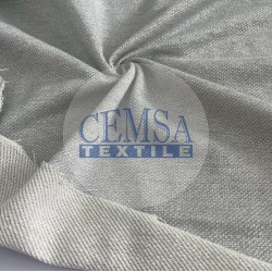 Two Yarn Fleece 95% Cotton 5% Lurex | Silver