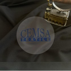 Two Yarn Fleece 72% Cotton 24% Polyester 6% Elastan | Black