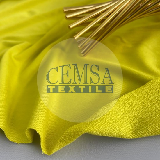 Two Yarn Fleece 95% Viscose 5% Ea | Neon Yellow Cemsa Textile