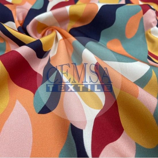 Printed Woven Fabric 100% Viscose | Belmando Colorful