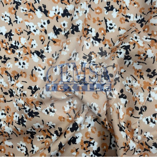 Printed Woven Fabric 100% Viscose | Belmando Flower