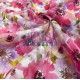 Printed Woven Fabric 100% Viscose | Belmando Pink Flower