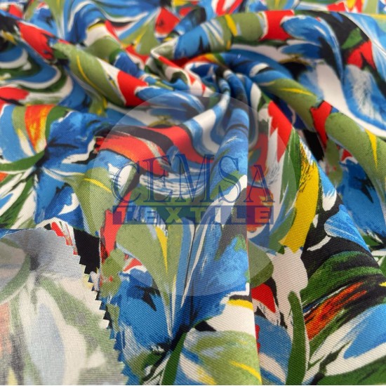 Printed Woven Fabric 100% Viscose | Belmando Colorful2