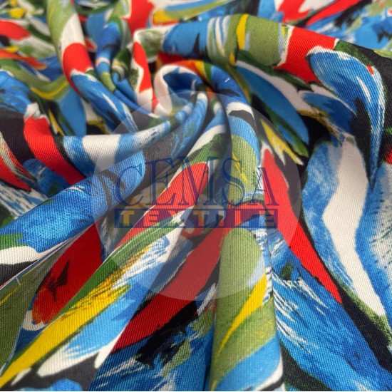 Printed Woven Fabric 100% Viscose | Belmando Colorful2