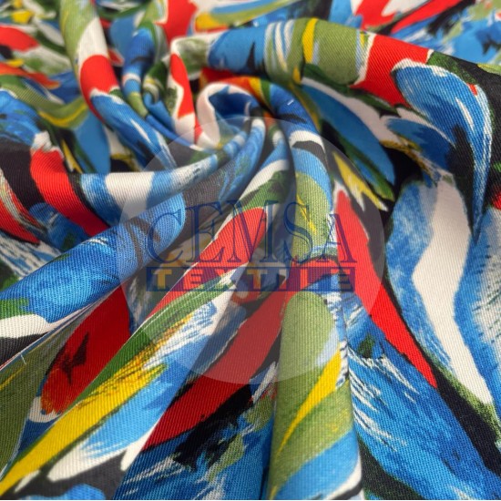 Printed Woven Fabric 100% Viscose | Belmando Colorful2 Cemsa Textile