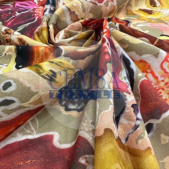 Printed Woven Fabric 100% Cotton | Flower