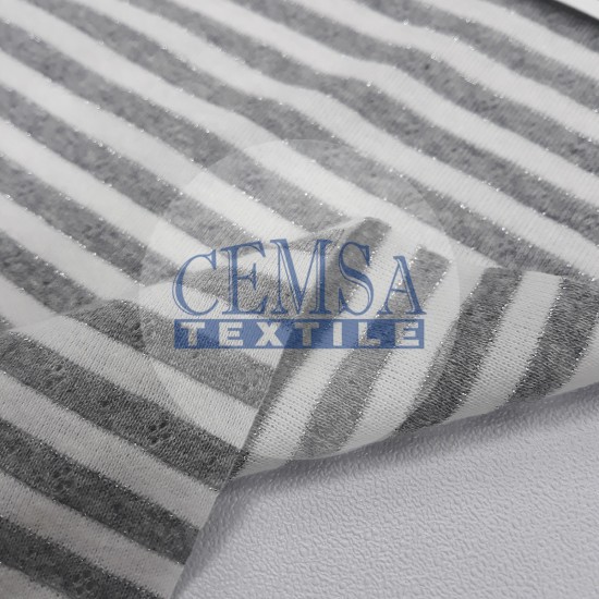 Transfer Rib Fabric | 95% Cot 5% Lurex | 19-499/1 Cemsa Textile