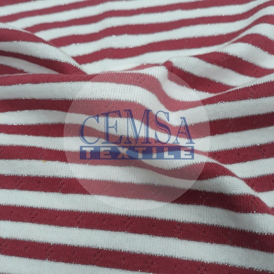 Transfer Rib Fabric | 95% Cot 5% Lurex | 19-499/3 Cemsa Textile