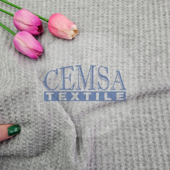 Knitted Jacquard Fabric 63% Polyester 34% Viscose 3% Elastan | 5872-05 Cemsa Textile