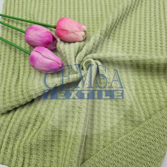 Knitted Jacquard Fabric 64% Polyester 33% Viscose 3% Elastan | 6517-63 Cemsa Textile