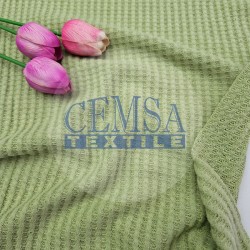 Knitted Jacquard Fabric 64% Polyester 33% Viscose 3% Elastan | 6517-63