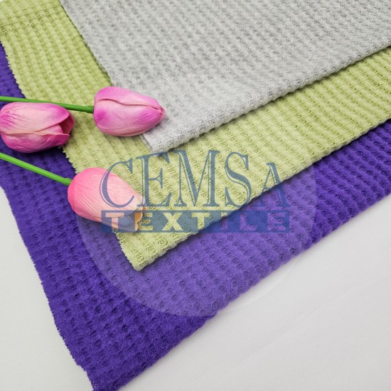 Knitted Jacquard Fabric 64% Polyester 33% Viscose 3% Elastan | 6517-11 Cemsa Textile