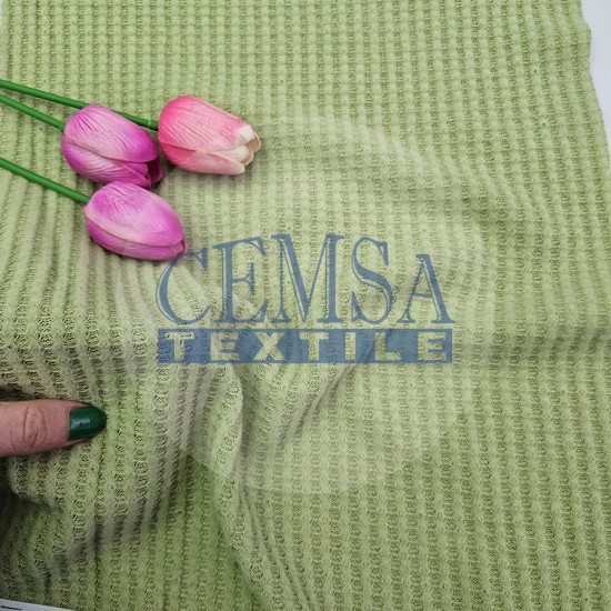 Knitted Jacquard Fabric 64% Polyester 33% Viscose 3% Elastan | 6517-63 Cemsa Textile