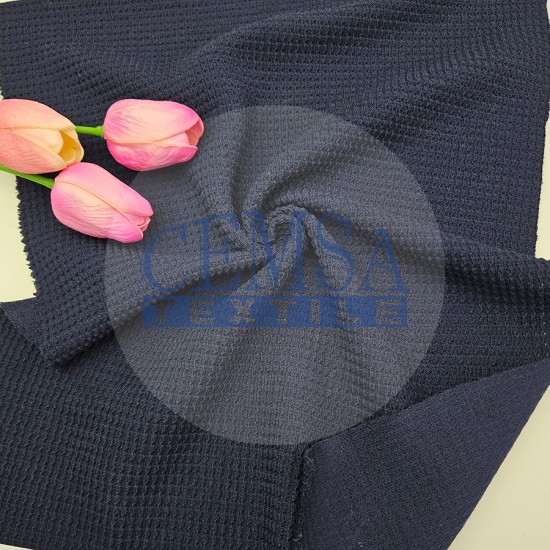 Knitted Jacquard Fabric 64% Polyester 33% Viscose 3% Elastan | 6762-04 Cemsa Textile