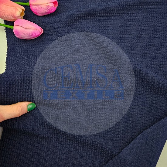 Knitted Jacquard Fabric 64% Polyester 33% Viscose 3% Elastan | 6762-04 Cemsa Textile