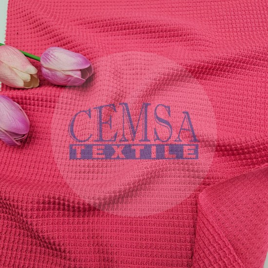 Knitted Jacquard Fabric 64% Polyester 33% Viscose 3% Elastan | 6762-13 Cemsa Textile