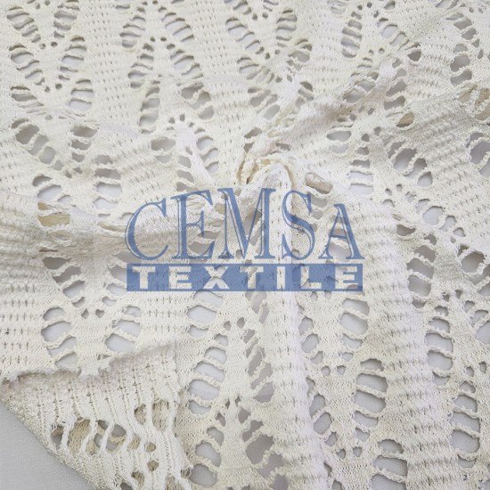 Knitted Jacquard Fabric 50% Polyester 48% Cotton 2% Elastan | 7/012-02 Cemsa Textile