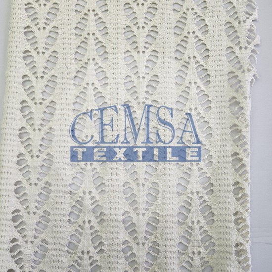 Knitted Jacquard Fabric 50% Polyester 48% Cotton 2% Elastan | 7/012-02 Cemsa Textile